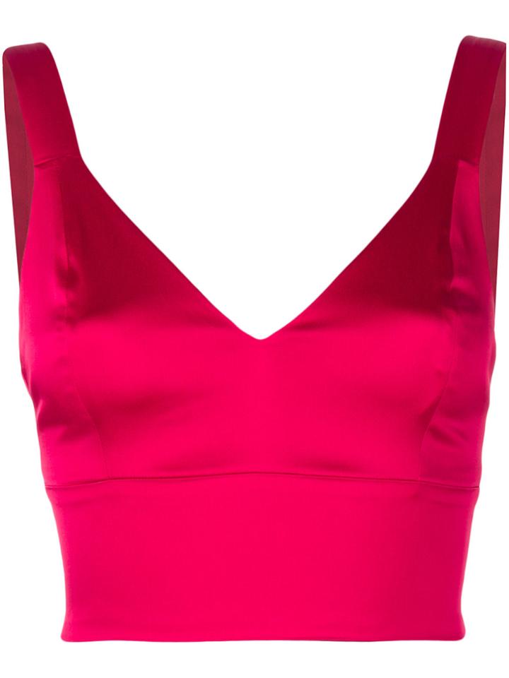 Murmur Cropped Vest Top - Red