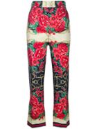 Gucci Floral Chain Print Trousers - Multicolour
