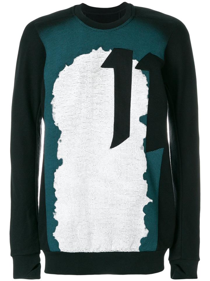 11 By Boris Bidjan Saberi Printed 11 Sweatshirt - Black
