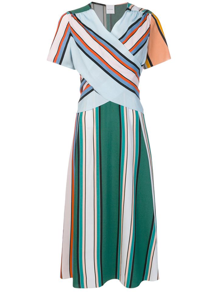 Paul Smith Striped Criss-cross Dress - Multicolour