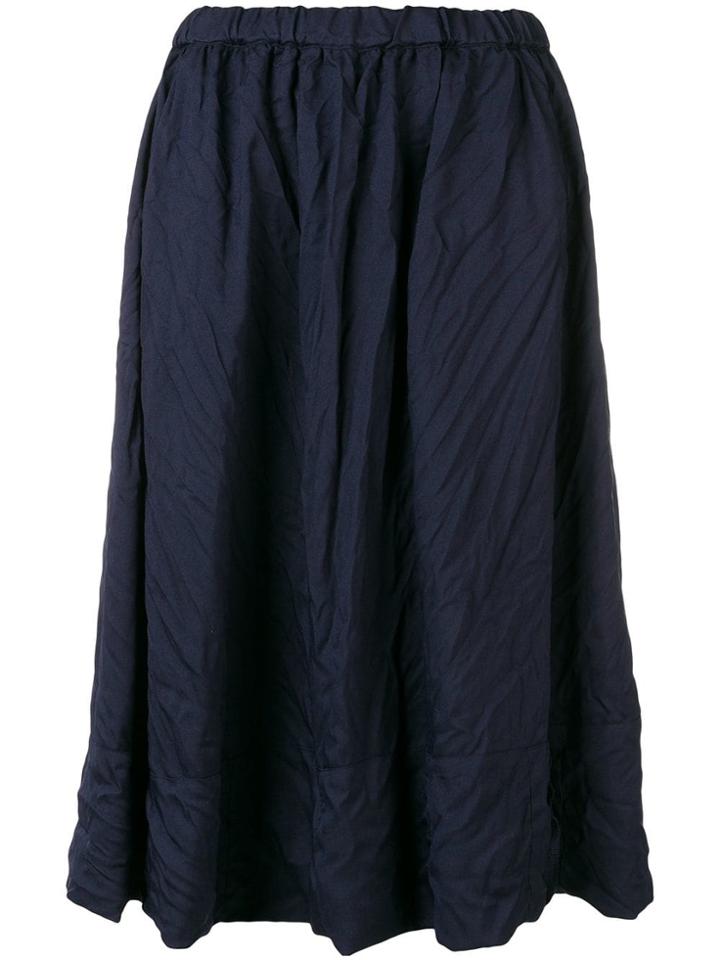 Comme Des Garçons Girl Crinkled Midi Skirt - Blue