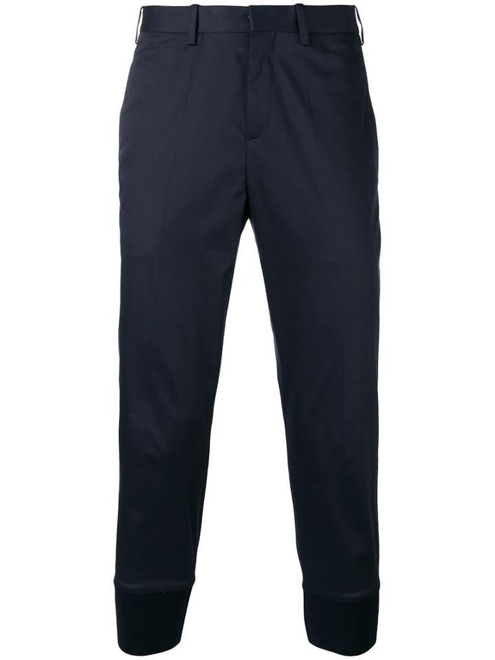 Neil Barrett - Skinny Cropped Trousers - Men - Cotton/spandex/elastane - 48, Blue, Cotton/spandex/elastane