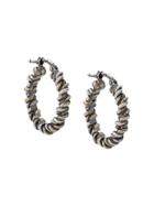 Ugo Cacciatori Chain Hoop Earrings - Metallic