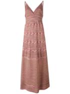 M Missoni - Long Knitted Dress - Women - Polyamide/polyester/viscose/metallized Polyamide - M, Pink/purple, Polyamide/polyester/viscose/metallized Polyamide