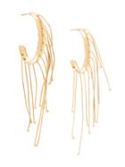 Jil Sander Multi Lines Earrings - Gold