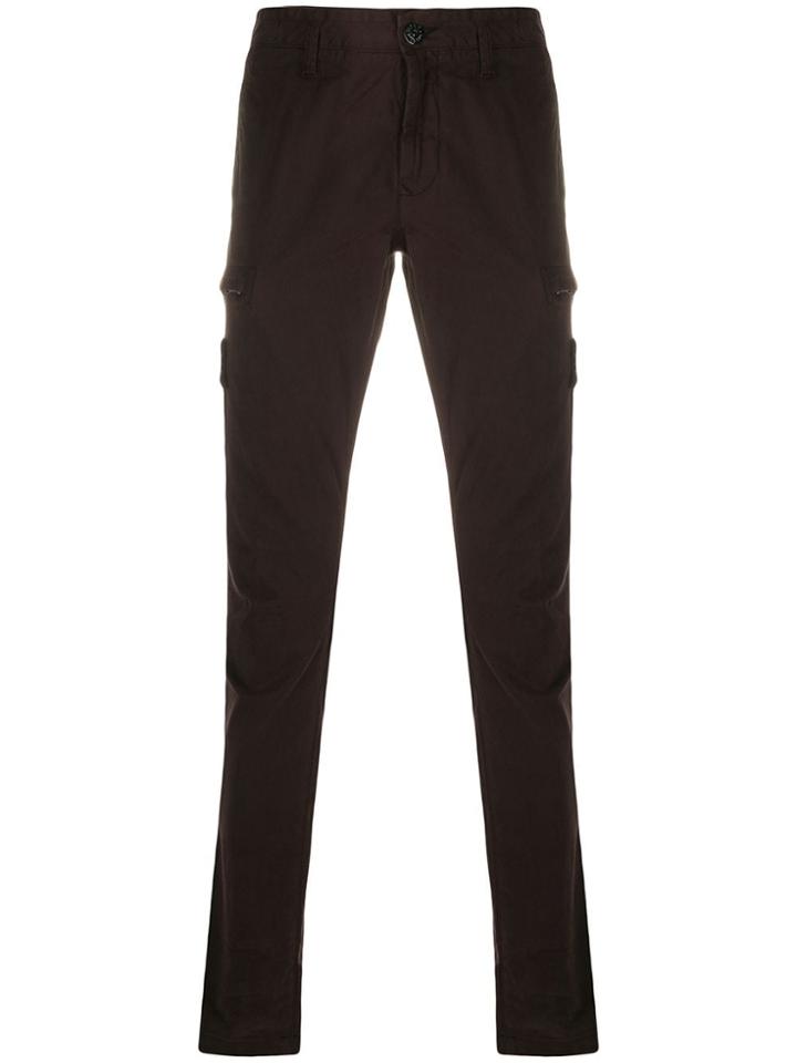 Stone Island Slim-fit Chino Trousers - Brown