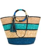 Rebecca Minkoff Colour Block Woven Shopper Bag - Blue