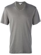 James Perse V-neck T-shirt, Men's, Size: 4, Green, Cotton