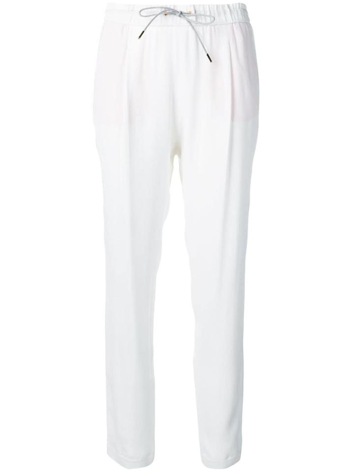 Fabiana Filippi Drawstring Waist Trousers - White
