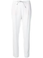 Fabiana Filippi Drawstring Waist Trousers - White