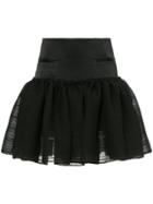 Christopher Esber Tailored Crinkle Mini Skirt - Black