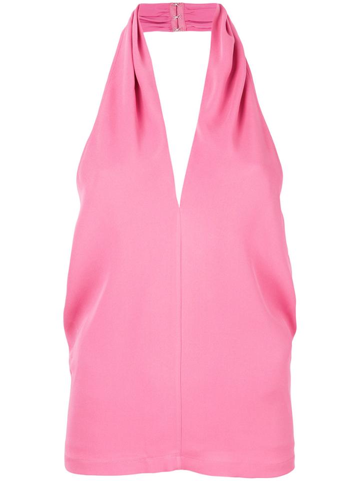 Theory Halterneck Top - Pink & Purple