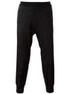 Neil Barrett Tracksuit Trousers, Men's, Size: 46, Black, Polyurethane/wool/cotton/spandex/elastane