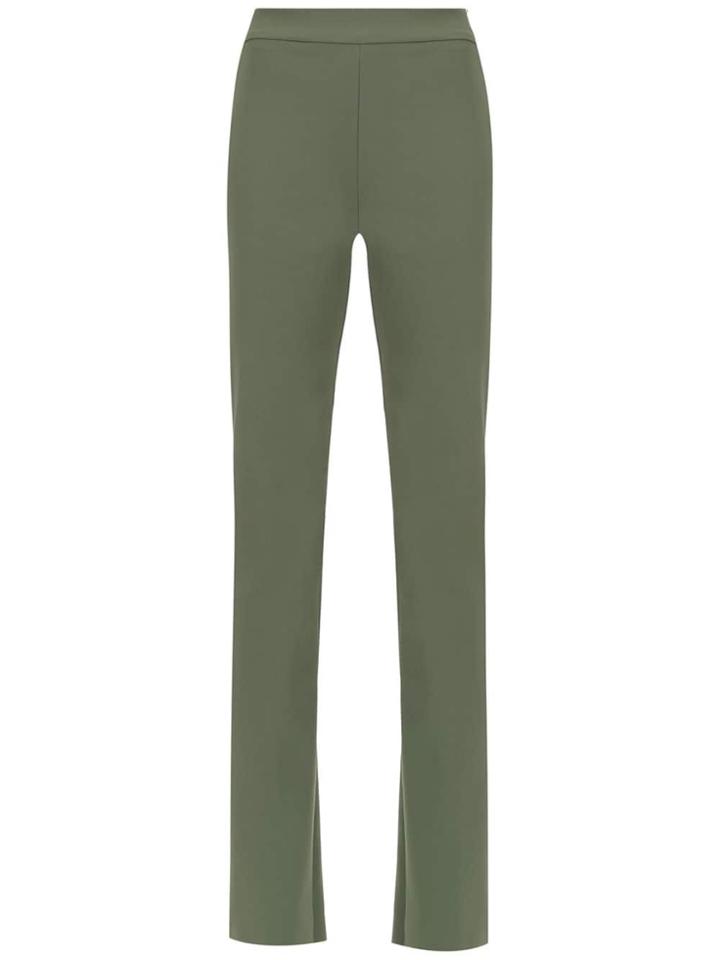Gloria Coelho Flared Trousers - Green