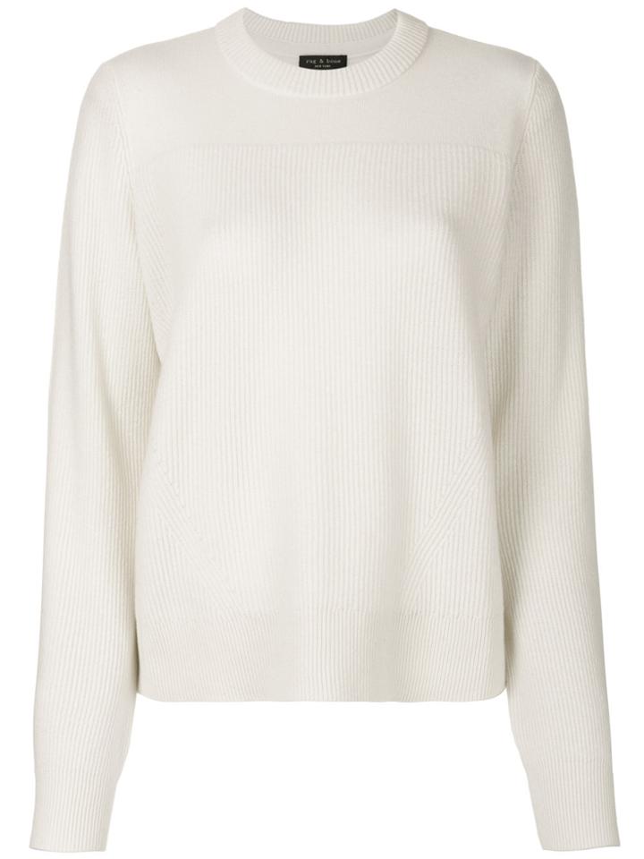 Rag & Bone Rib Knit Sweater - White