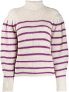 Isabel Marant Étoile Striped Turtleneck Jumper - Neutrals