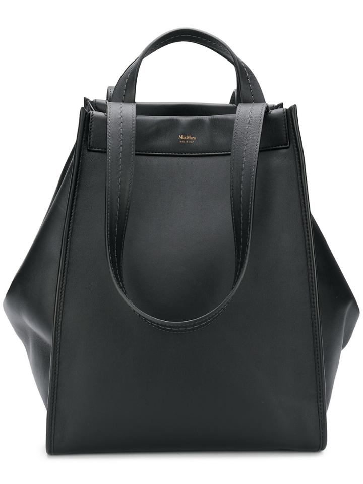 Max Mara Top Handle Tote - Black