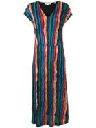 Chinti & Parker Rainbow Waves Dress - Blue
