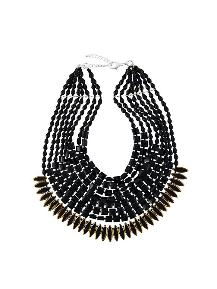 Night Market Choker Necklace, Women's, Black