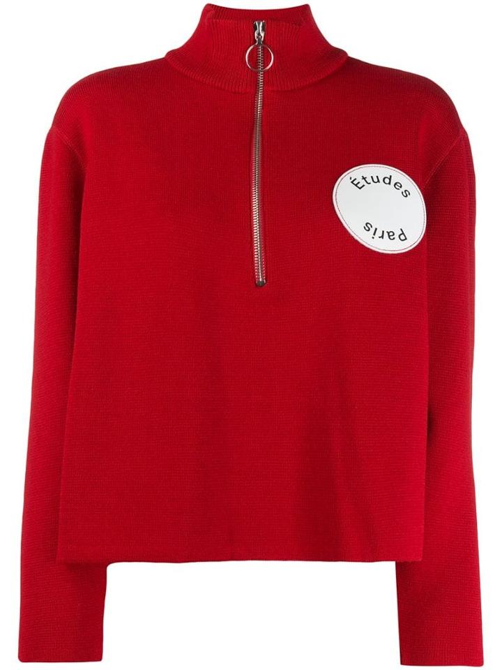 Études Louise Half-zip Sweater - Red