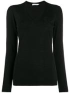Versace Collection Lightweight V-neck Jumper - Black