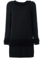 Dsquared2 Ruched Trim Dress, Women's, Size: 38, Black, Silk
