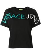 Versace Jeans Printed Logo T-shirt - Black