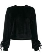 Andrea Ya'aqov Laced Detail Sweatshirt - Black