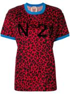 No21 Leopard-print T-shirt - Red
