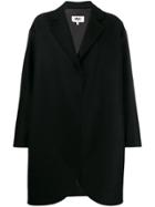 Mm6 Maison Margiela Oversized Flapped Coat - Black