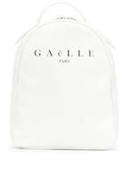 Gaelle Bonheur Contrast Logo Backpack - White