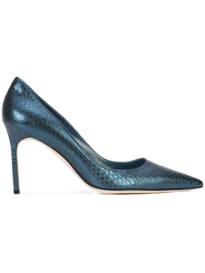Manolo Blahnik Lisa 90 Pumps - Blue