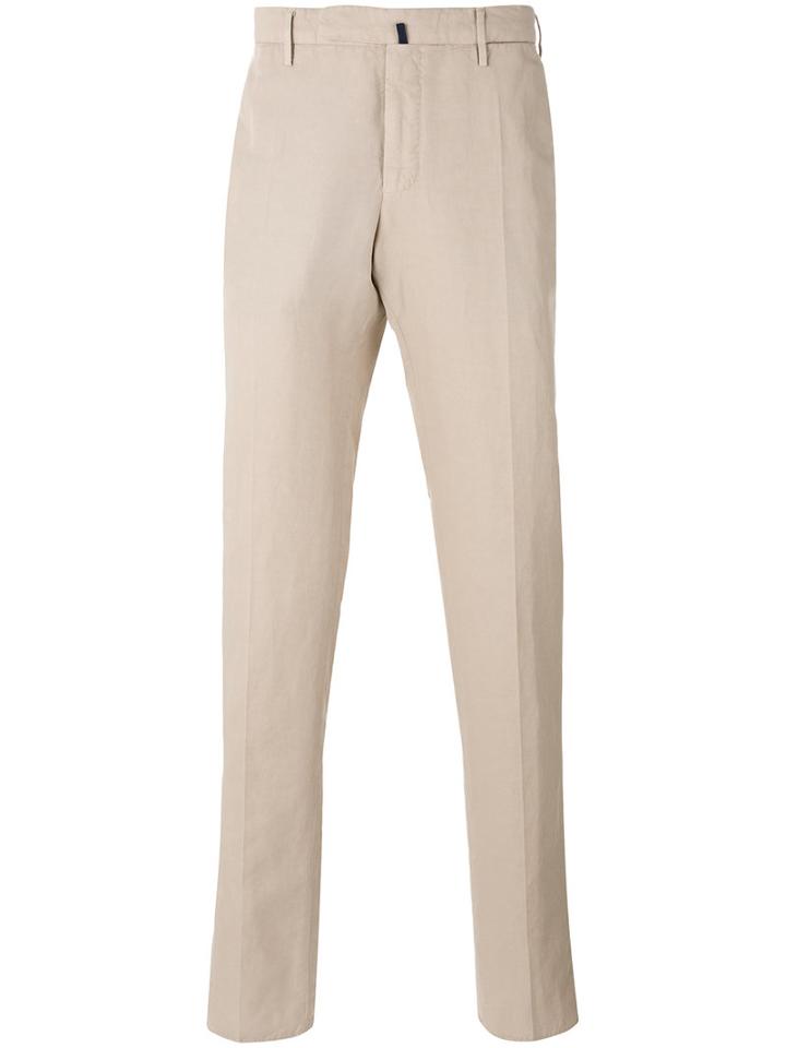 Incotex - Chino Trousers - Men - Cotton/linen/flax - 48, Nude/neutrals, Cotton/linen/flax