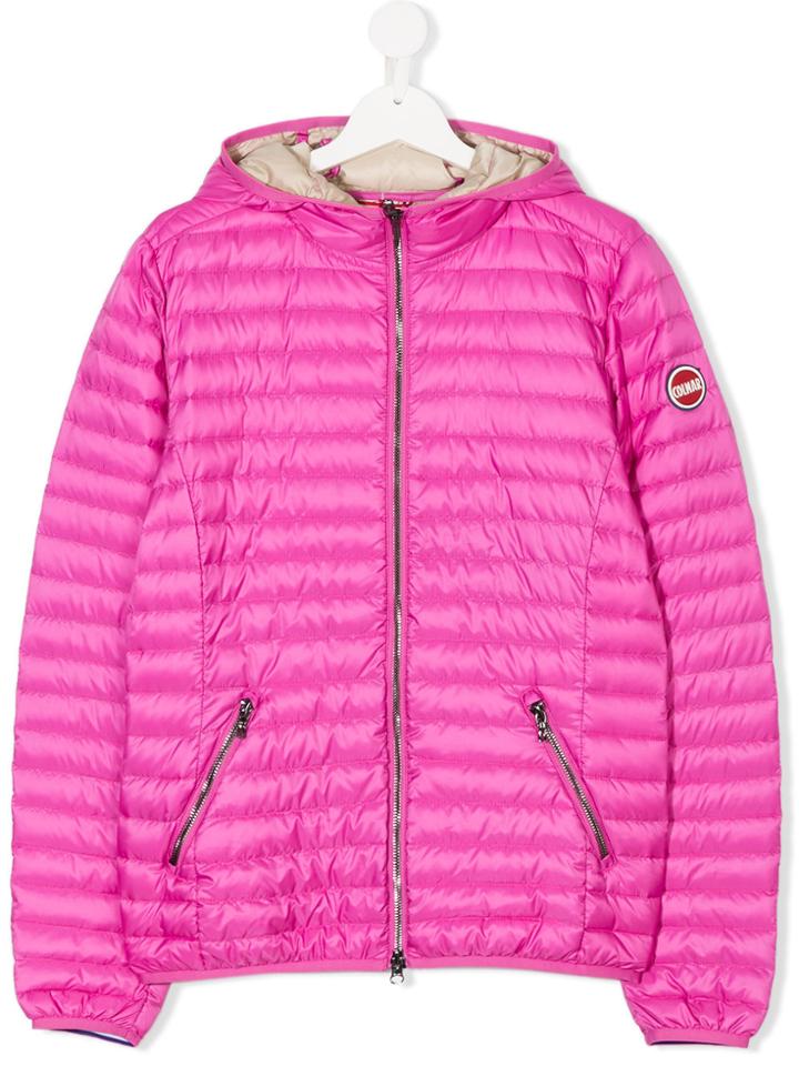 Colmar Kids Hooded Padded Jacket - Pink & Purple