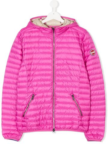 Colmar Kids Hooded Padded Jacket - Pink & Purple