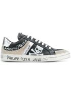 Philipp Plein Studded Skull Sneakers - Black