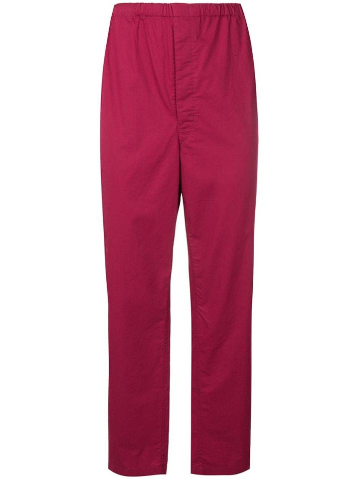 Lemaire Straight-leg Track Trousers - Red