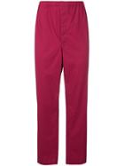 Lemaire Straight-leg Track Trousers - Red