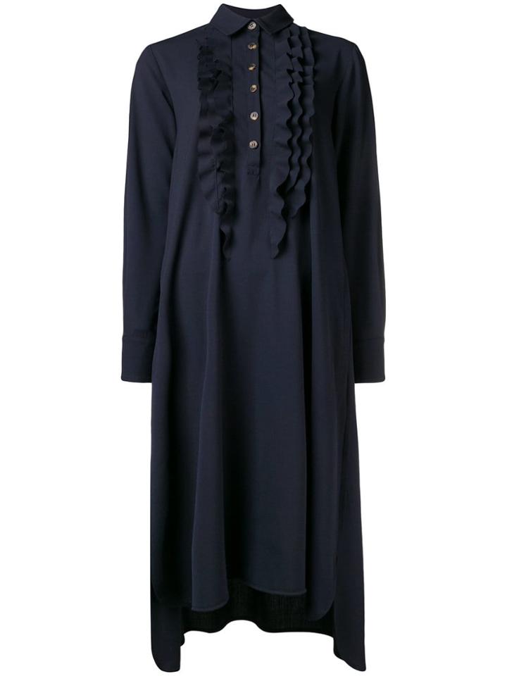 Société Anonyme Rouches Shirt Dress - Blue