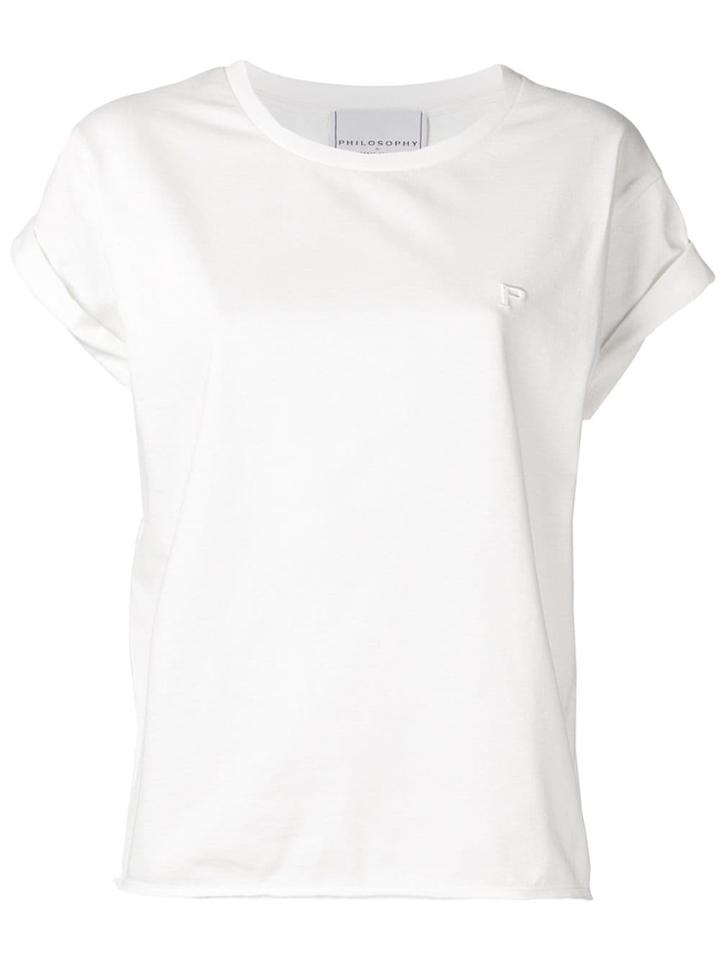 Philosophy Di Lorenzo Serafini Logo Embossed T-shirt - White