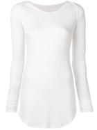 Mm6 Maison Margiela Ribbed Sweatshirt - White
