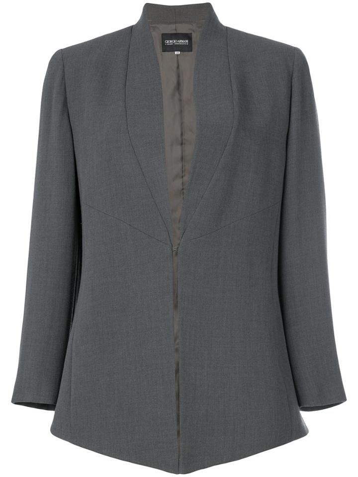 Giorgio Armani Vintage Shawl Collar Jacket - Grey