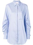 3.1 Phillip Lim Striped Oversized Shirt - Blue