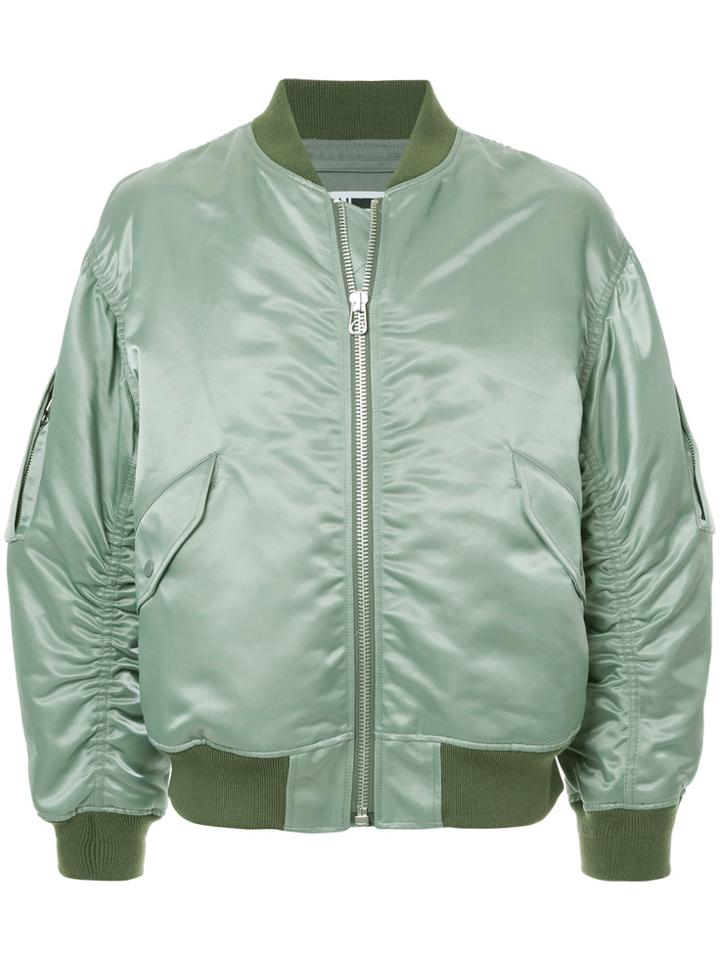 H Beauty & Youth Zipped Bomber Jacket - Green