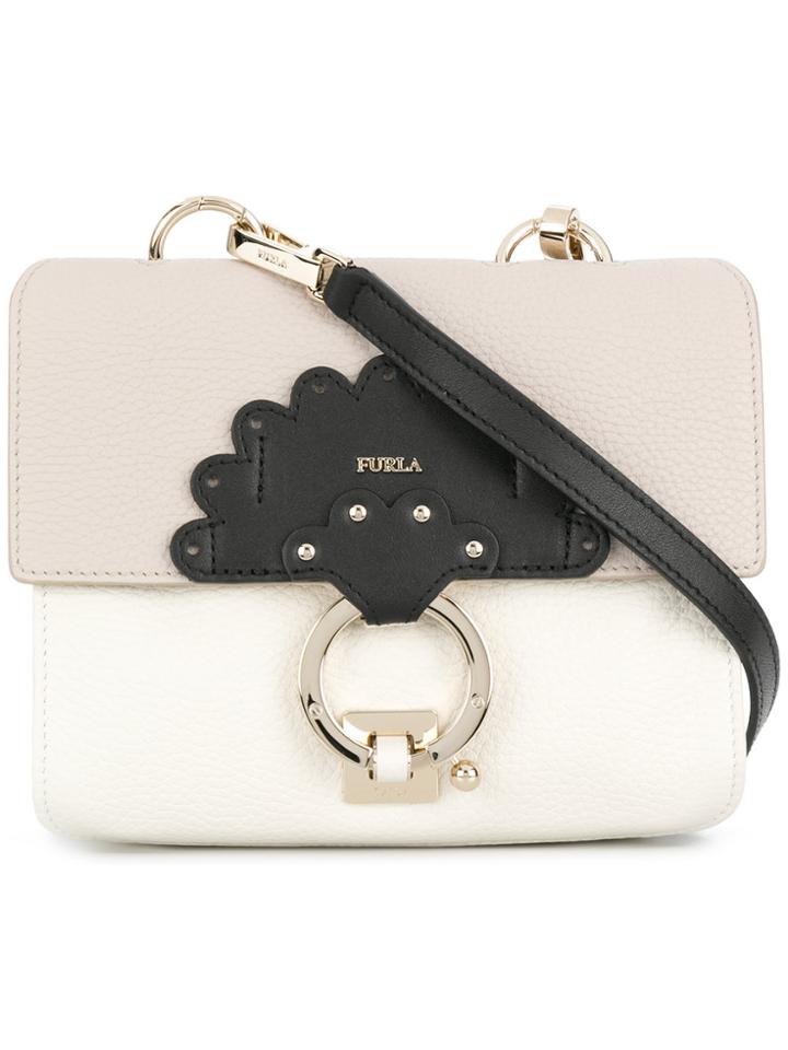 Furla Scoop Shoulder Bag - White