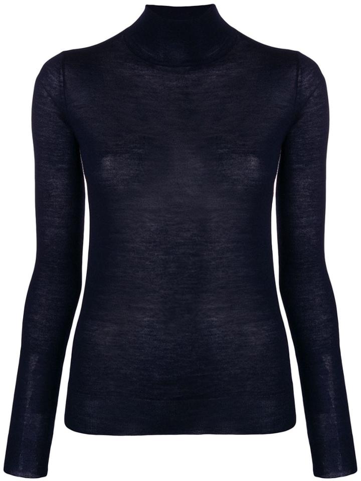 Joseph Knit Turtleneck Sweater - Blue