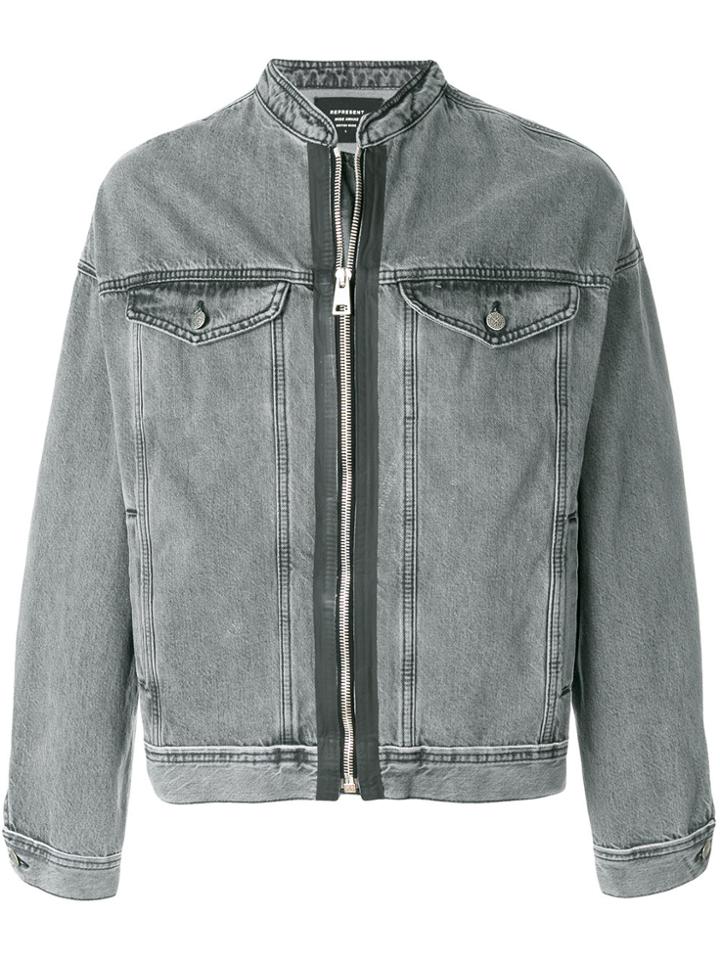Represent Denim Bomber Jacket - Grey