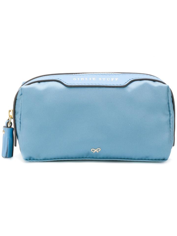 Anya Hindmarch Girlie Stuff Circus Make Up Bag - Blue