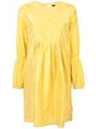 Cynthia Rowley Havana Pintuck Dress - Yellow & Orange