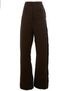 Uma Wang High-rise Frayed Detailing Trousers - Unavailable